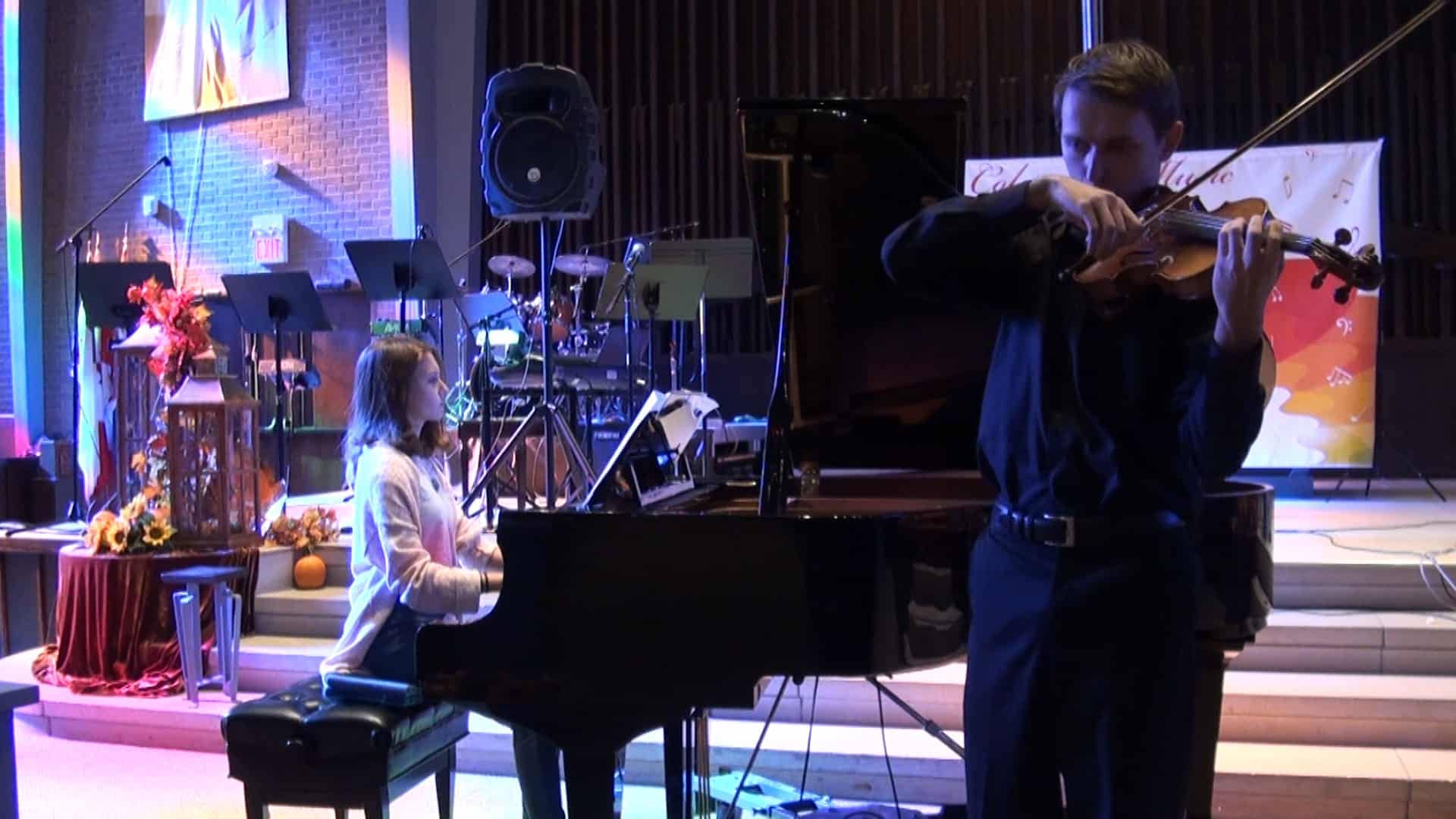Alexander Dondish & Polina Chernik Violin-“Ausencias” by Astor Piazzolla, arr. Hywel Davies